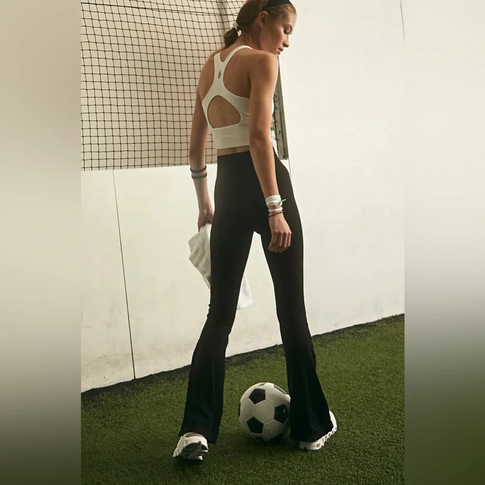 NWOT! XS/S Free People Good Karma Flare Leggings - Picture 6 of 7